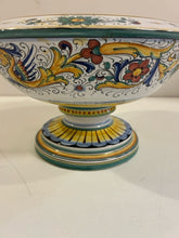 Load image into Gallery viewer, Hand Painted Footed Bowl from Deruta Ceramics, made in Italy
