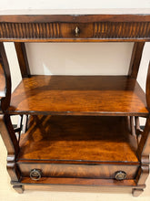 Load image into Gallery viewer, French Provincial "Whatnot" Display Table with Lower Drawer
