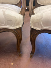 Load image into Gallery viewer, Pair of Arm Chairs with Animal Print Upholstery
