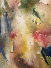 Load image into Gallery viewer, Gold Framed Abstract Watercolor by M.A. Wilkinson, signed
