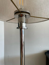 Load image into Gallery viewer, Pair of Tall Silver Candlestick Lamps
