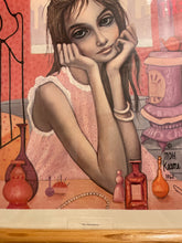Load image into Gallery viewer, Vintage Framed Print &quot;The Awakening&quot; by Margaret Keane, signed
