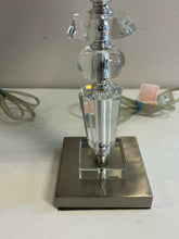 Load image into Gallery viewer, Pair of Acrylic Lamps with White Shades
