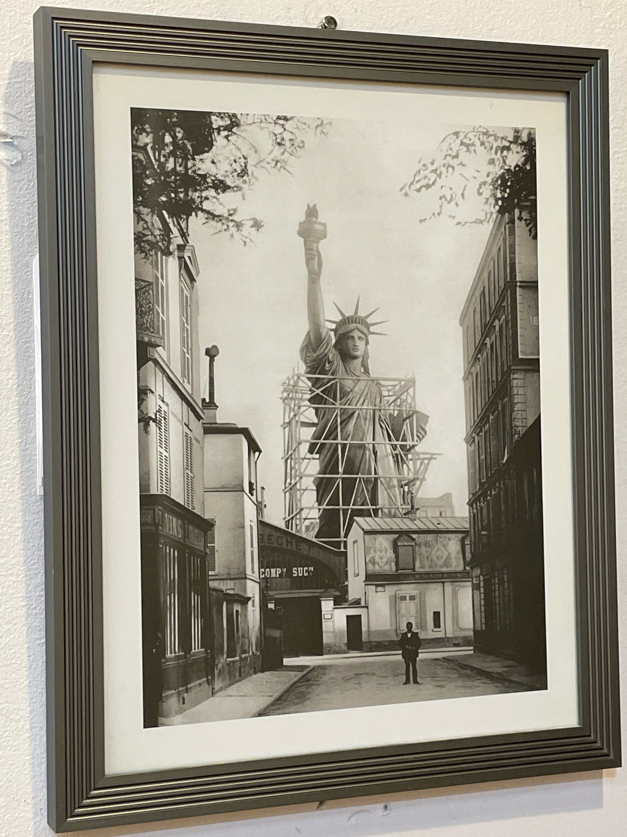 Framed Print Statue of Liberty Under Construction in Paris