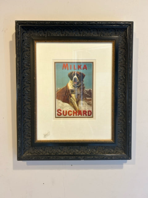 Framed Advertisement Milka Suchard Chocolate