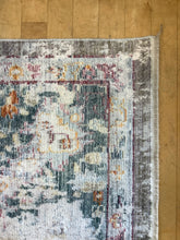 Load image into Gallery viewer, Cream, Orange &amp; Blue Area Rug from Ballard Design, 100% Viscose
