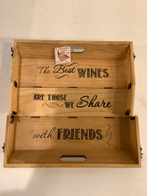 Load image into Gallery viewer, Wine Bottle Box &amp; Serving Tray
