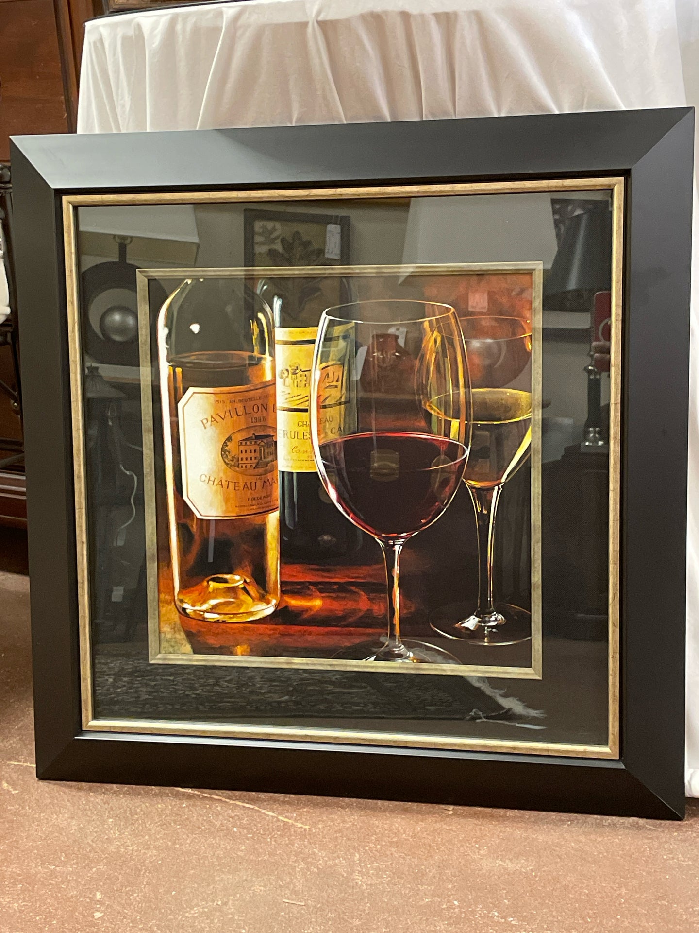 Framed Red Wine Art Print