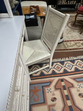 Load image into Gallery viewer, 4 Drawer White Wicker Desk with Laminate Top &amp; Chair from Henry Link
