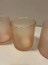 Load image into Gallery viewer, Brand New Set of 3 Blush Pink Hand Blown Votives
