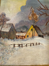 Load image into Gallery viewer, Framed Oil, Winter Landscape

