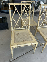 Load image into Gallery viewer, Four Chinese Chippendale Bamboo Style Dining Chairs from Honquist Furniture
