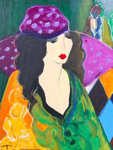 Load image into Gallery viewer, Framed Serigraph "Erica in Hat"  by Itzchak Tarkay, signed &amp; numbered
