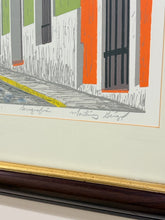 Load image into Gallery viewer, Framed Serigraph "Calle de San Juan" by Miguel Martinez Geigel, signed &amp; numbere
