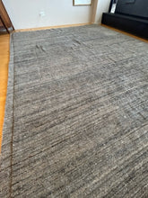 Load image into Gallery viewer, Grey &amp; Blue 100% Recycled PET Yarn Wrap Area Rug

