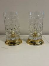 Load image into Gallery viewer, Pair of Overture Crystal &amp; Brass Table Lamps from Waterford
