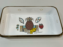 Load image into Gallery viewer, Vintage MCM Ambrosia Pineapple Enamelware Pan from Georges Briard
