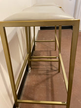 Load image into Gallery viewer, Pair of Brushed Gold Barstools
