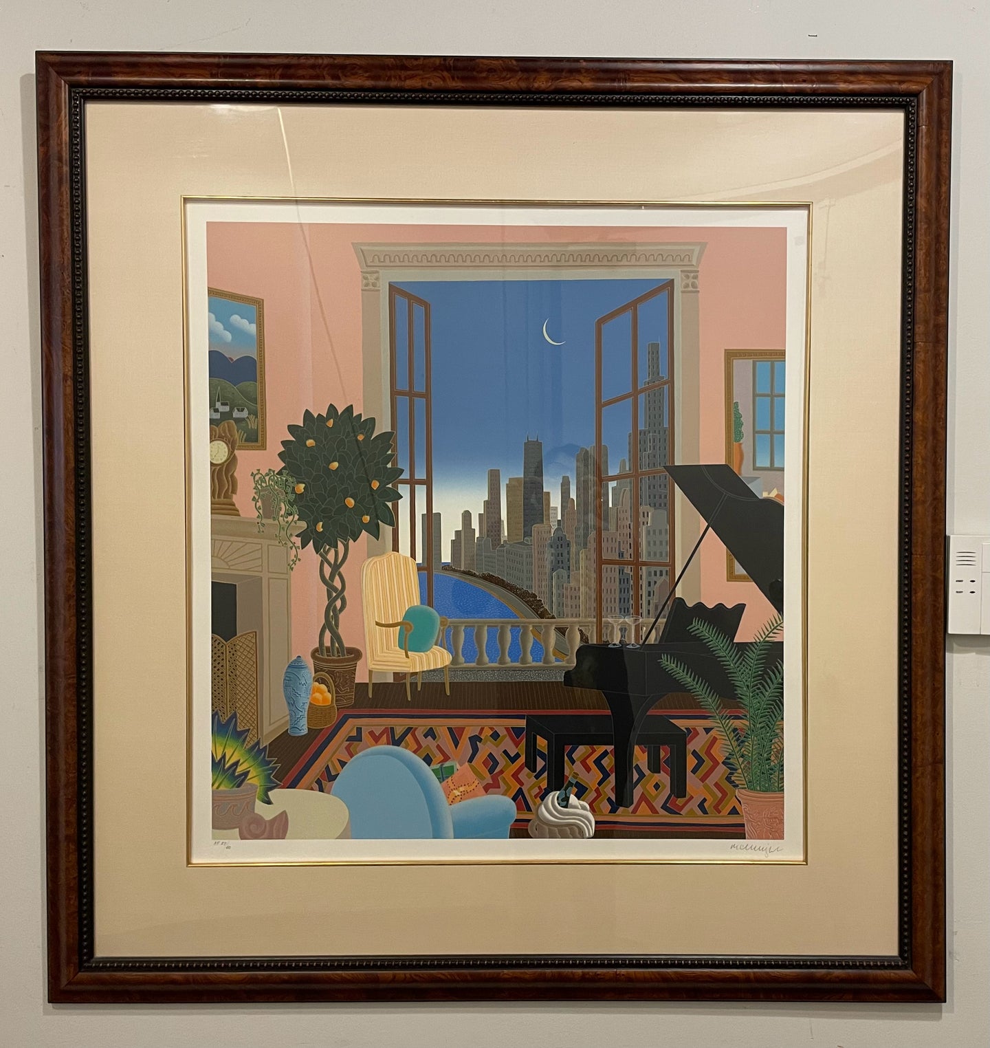 Framed Serigraph, 
