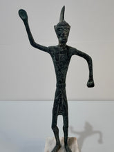 Load image into Gallery viewer, Bronze Votive Deity Figure on Marble Base
