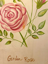 Load image into Gallery viewer, Wood Botanical Garden Rose Wall Hanging
