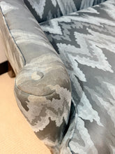 Load image into Gallery viewer, Chevron Pattern Upholstered Wing Chair
