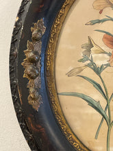 Load image into Gallery viewer, Vintage Oval Framed Floral Wall Art
