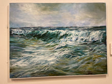 Load image into Gallery viewer, Original Oil &quot;The Wave&quot; on Canvas by Sally Saxe Roik
