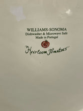 Load image into Gallery viewer, Eight Pasta Bowls &amp; Serving Bowl "Heirloom Tomatoes" from William Sonoma
