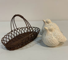 Load image into Gallery viewer, Ceramic Salt and Pepper Shakers with Metal Basket from Blessed Nest
