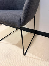 Load image into Gallery viewer, Tossberg Dark Grey Chair with Black Metal Legs from Ikea
