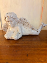 Load image into Gallery viewer, Antiqued Ceramic Cherub Figurine from Deruta Italy
