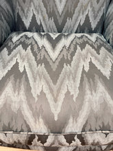 Load image into Gallery viewer, Chevron Pattern Upholstered Wing Chair
