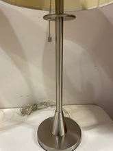 Load image into Gallery viewer, Pair of Brushed Silver Candlestick Table Lamps
