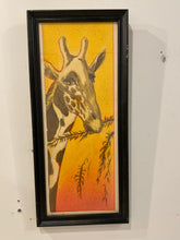 Load image into Gallery viewer, Framed Print of Giraffe, signed
