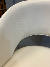Load image into Gallery viewer, White Faux Leather Contemporary Chair
