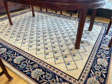 Load image into Gallery viewer, Floral Area Rug in Cream, Blue &amp; Rose
