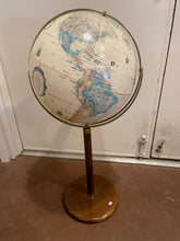 Load image into Gallery viewer, World Globe on Wood Base
