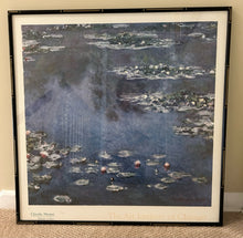 Load image into Gallery viewer, Claude Monet &quot;Waterlilies&quot; Poster, Art Institute of Chicago, Custom Framed
