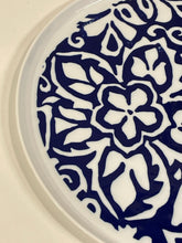 Load image into Gallery viewer, Blue &amp; White Ceramic Plate from Crate &amp; Barrel
