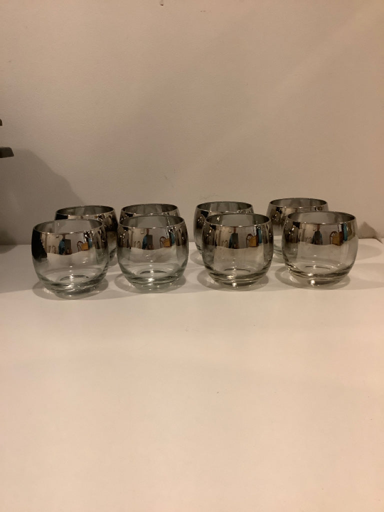 Eight Rolly Polly Glasses