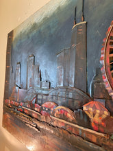 Load image into Gallery viewer, Chicago Skyline/Navy Pier  Metal Wall Art
