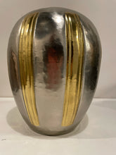Load image into Gallery viewer, Two Tone  Metal Vase
