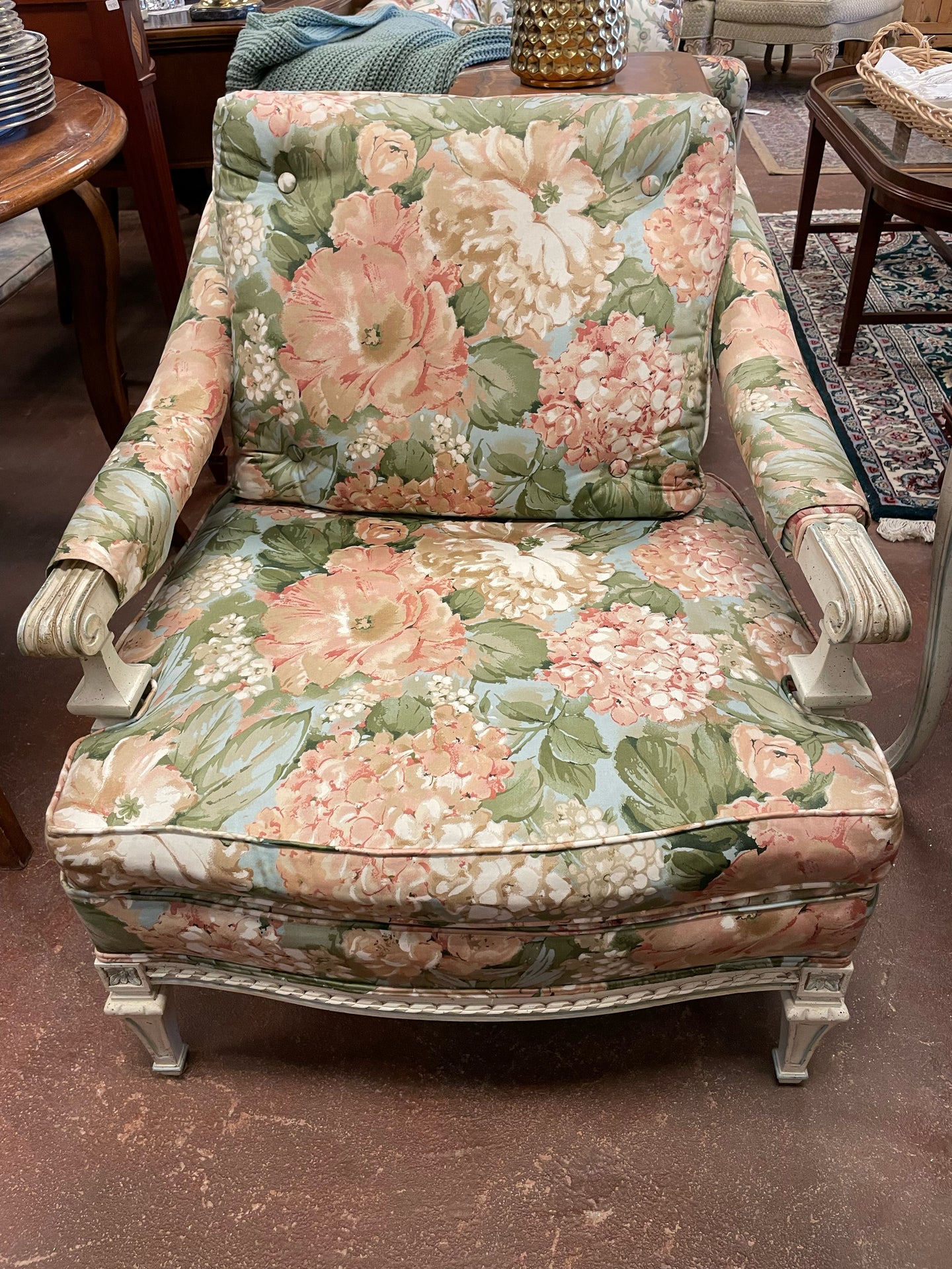 Floral Arm Chair