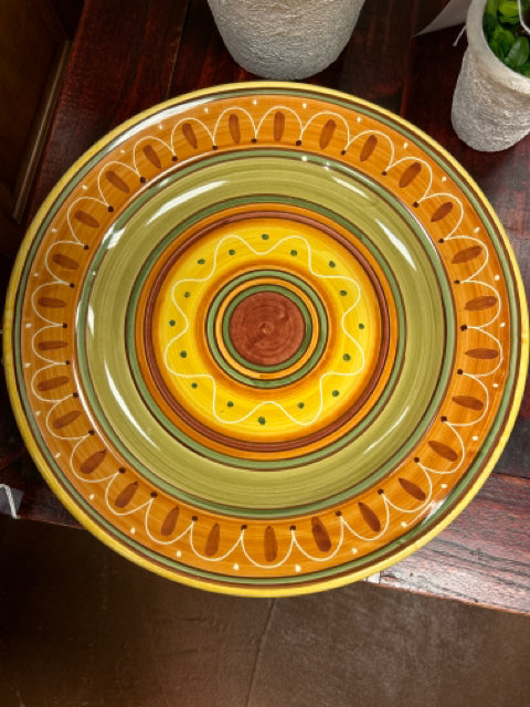 Yellow, Green and Orange Large Serving Plate  from Pier 1