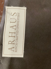 Load image into Gallery viewer, Gray Leather Ottoman from Arhaus
