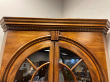 Load image into Gallery viewer, Cherry Wood Lighted Glass Front Corner Cabinet from Statton Furniture
