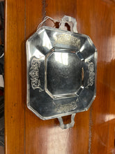 Load image into Gallery viewer, Etched Silver Tray with Handles
