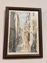 Load image into Gallery viewer, Framed Print of Two Women on Street, Signed
