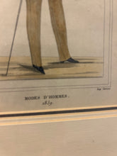 Load image into Gallery viewer, 19th Century French Fashion Plate of Distinguished Man
